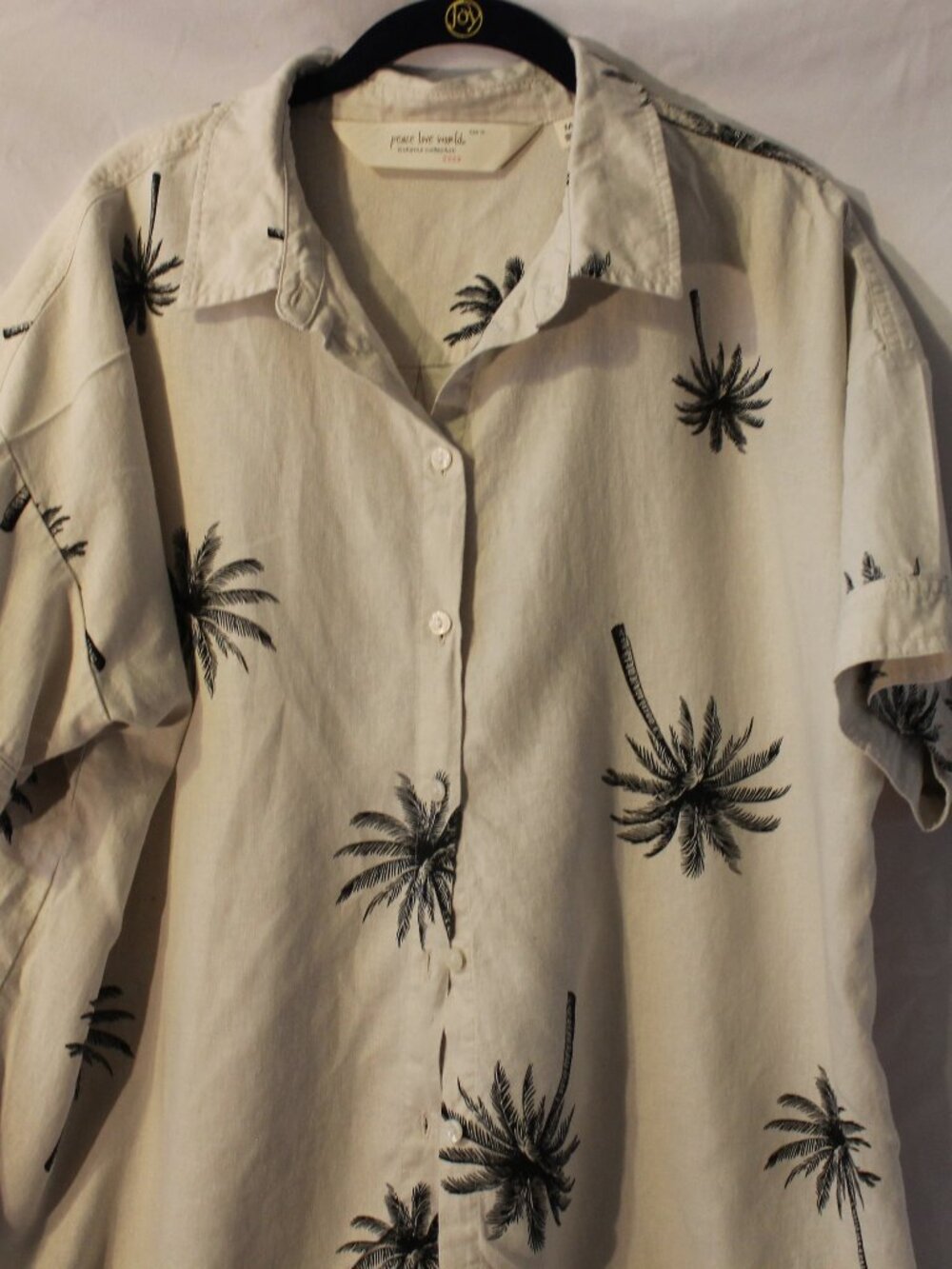 Peace Love World  Boheme Linen Short Sleeve Shirt